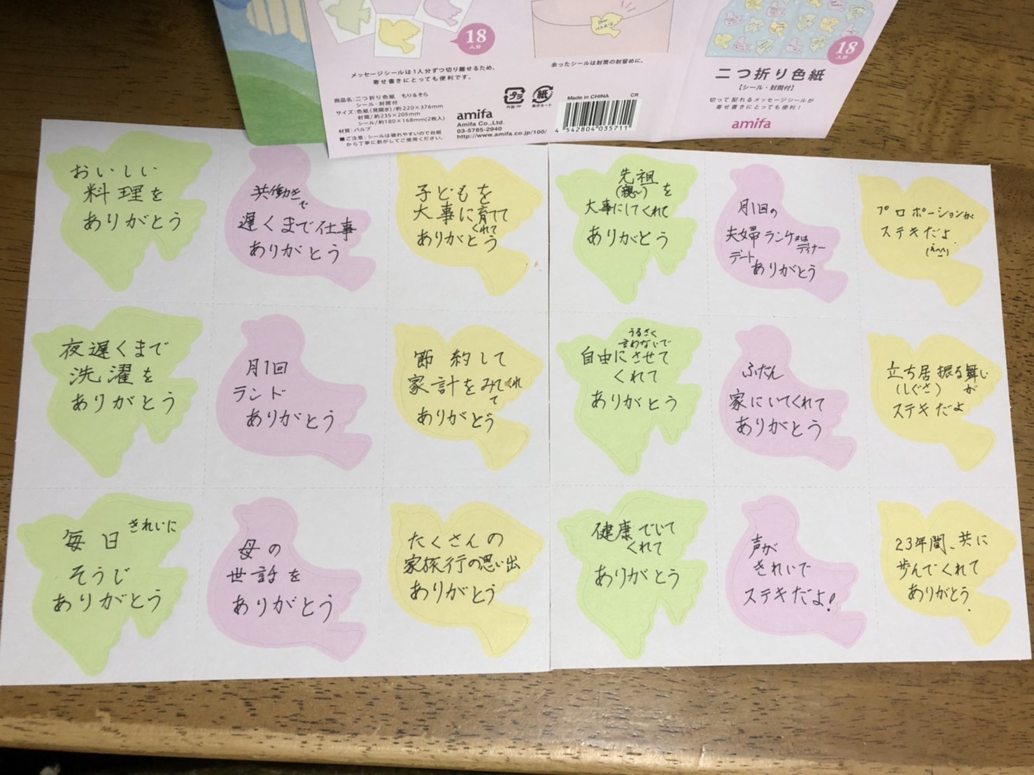 ☆妻への誕生日プレゼントに「感謝のメッセージ」 家族の広場 ☆妻への誕生日プレゼントに「感謝のメッセージ」 家族の広場